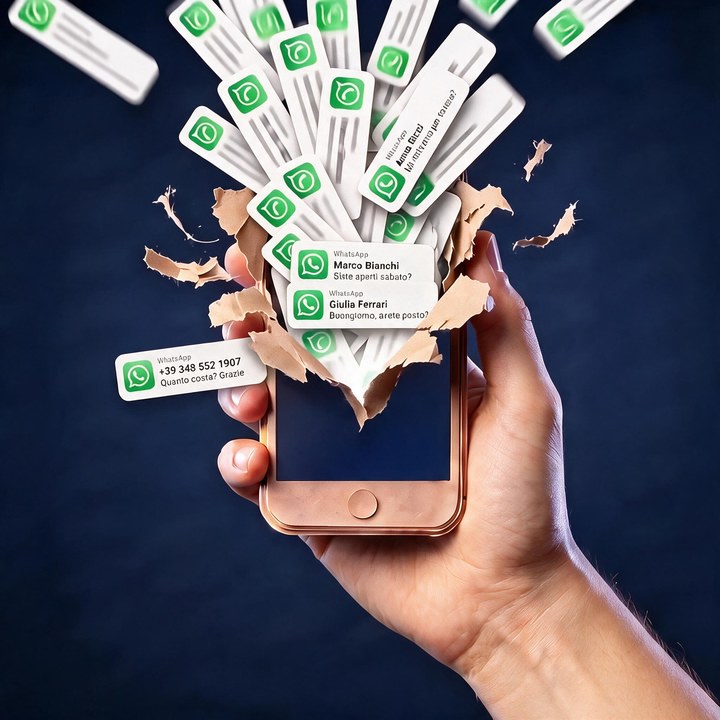 Le notifiche di WhatsApp escono fuori dallo schermo del telefono